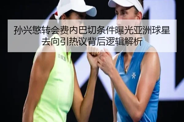 孙兴慜转会费内巴切条件曝光亚洲球星去向引热议背后逻辑解析